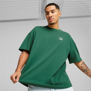 PUMA 短袖上衣 流行系列Classics 寬鬆 T恤 男 53807037 綠色