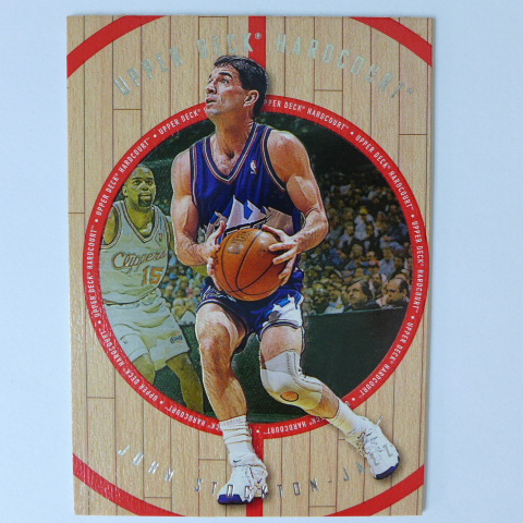 ~ John Stockton ~NBA名人堂/助攻王/約翰·史塔克頓 1998年UD.木頭設計.籃球卡