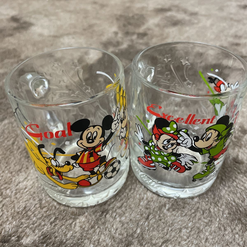 【日本直送】米奇米妮昭和復古玻璃杯玻璃杯