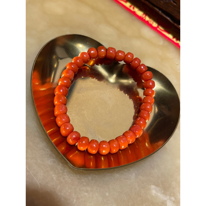 台灣皇妃珠寶天然紅珊瑚意大利沙丁手串，台北市場價格26萬起