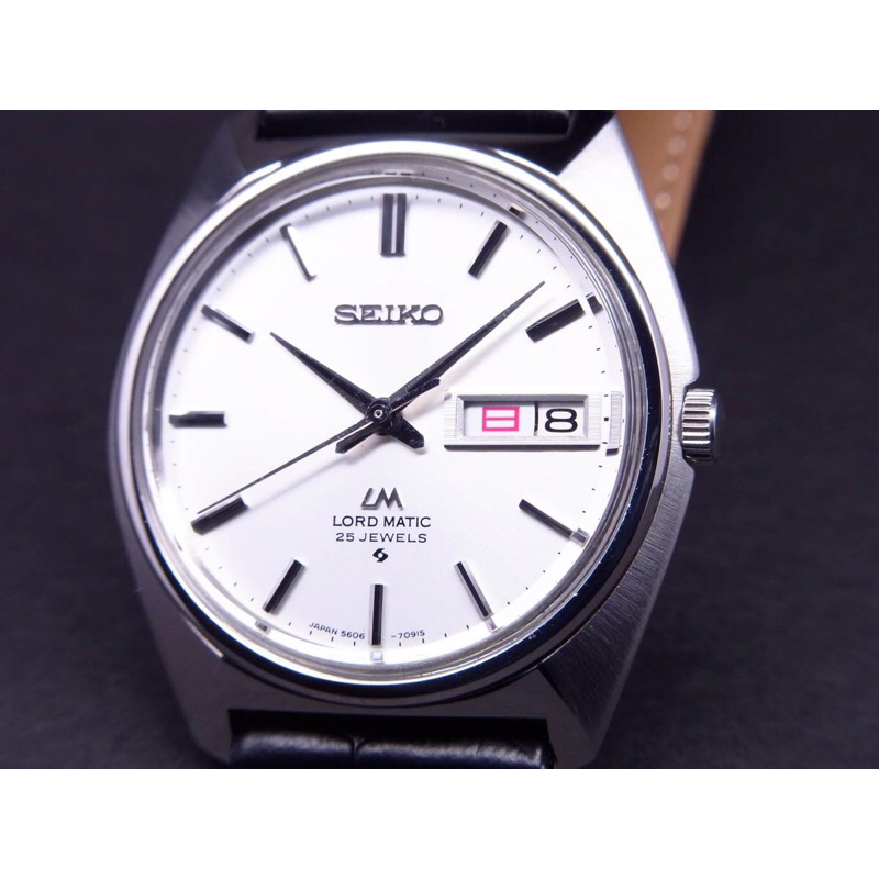 【精工古董腕錶】1970年8月製 SEIKO SEIKO LM 白面 自動上鍊 機械錶 古董錶 5606-7000