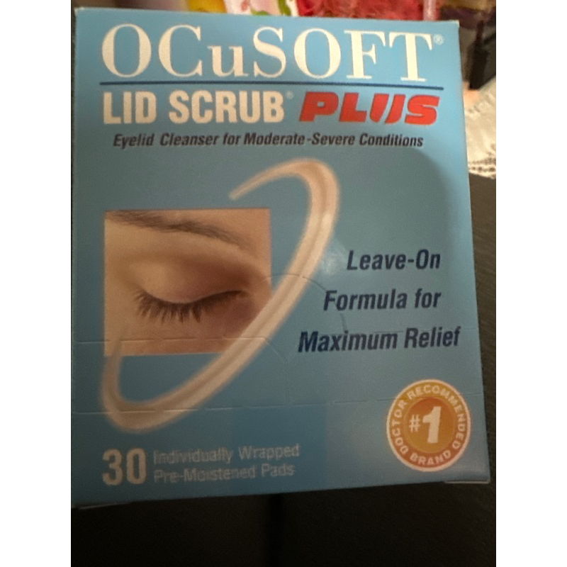 （庫存出清）Lid-Scrub Plus Pad 眼視潔-眼部清潔舒效包 30片/盒(淺藍色)/清潔眼瞼表皮/卸除眼部彩