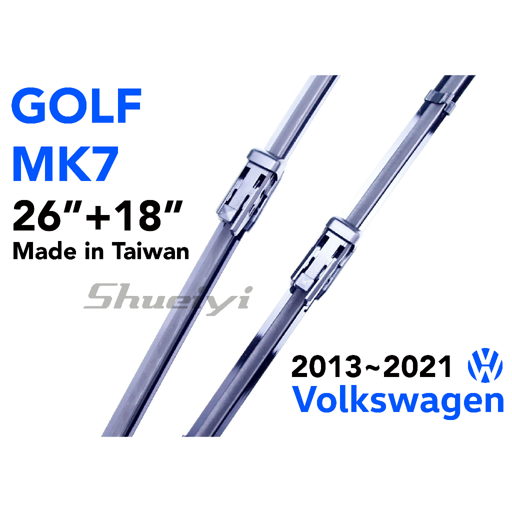 VW GOLF MK7 專用軟骨雨刷/GTI專業雨刷/golf7/原廠雨刷樣式/專屬雨刷/7代/鍍膜雨刷膠條/雨刷精