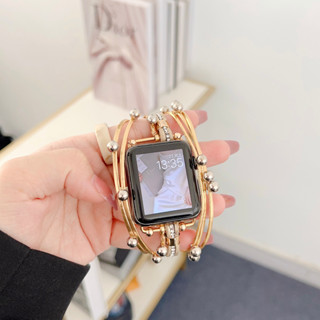 民族風手鐲款 蘋果錶帶 適用於 Apple Watch 10代 9 8 7 6 5 金屬不鏽鋼錶帶 42mm 46mm