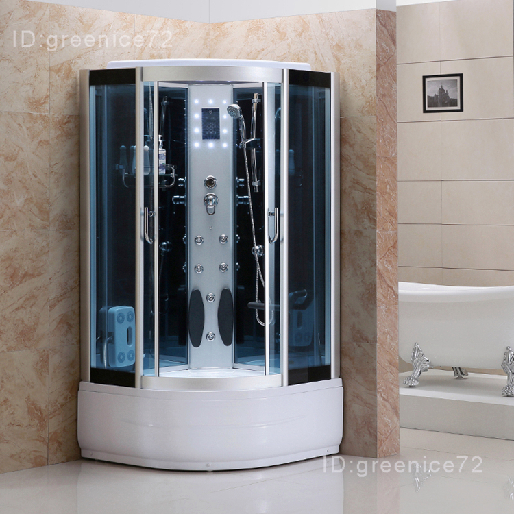 【含運】大尺寸淋浴房【馬桶只做搭配展示】整體蒸汽房玻璃隔斷簡易房桑拿房衛浴一體式乾濕分離R1