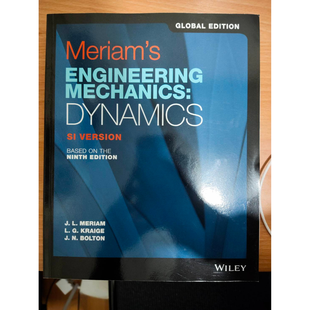 Meriam's Engineering Mechanics的價格推薦- 2024年3月| 比價比個夠BigGo