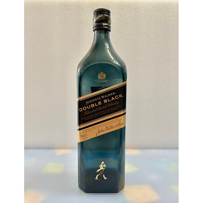 🇬🇧約翰走路 JOHNNIE WALKER  《雙黑》極醇 Double Black 蘇格蘭威士忌 1L「空酒瓶」