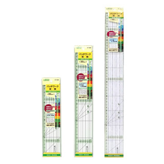 【可樂牌Clover】拼布定規尺 分色線條 20cm 57-925、30cm 57-926、50cm 57-927