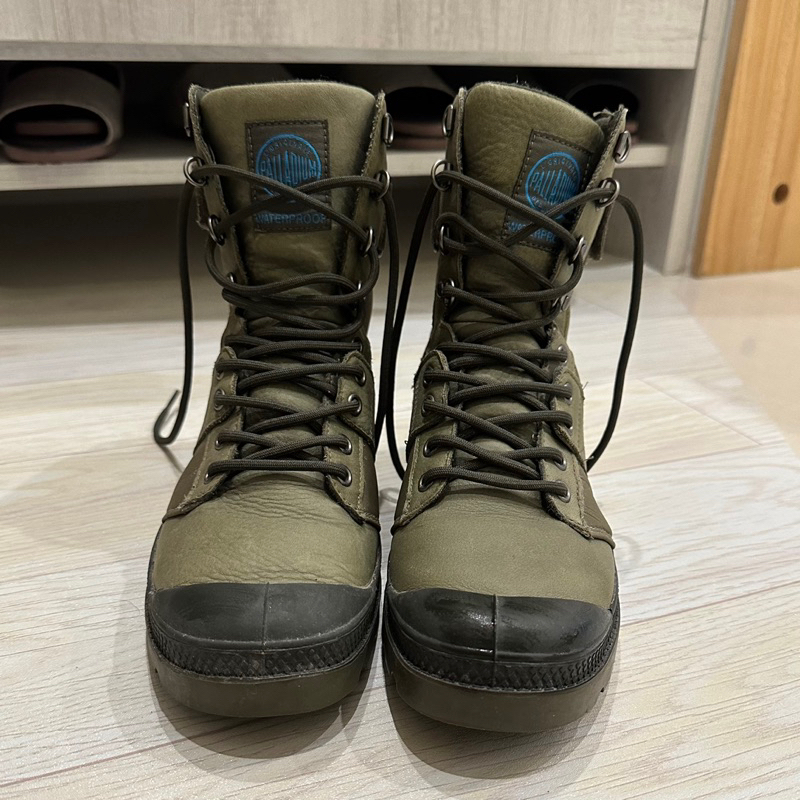 Palladium 藍標防水靴 Pampa Nue Tactical WP防水皮革軍靴-女 USA8 (25cm)