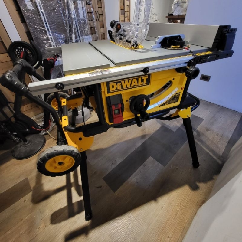 得偉DEWALT 鋸臺 DWE7492 移動式平台圓鋸機 250mm 桌上型 電動鋸台 含架子 檯架 DWE74911