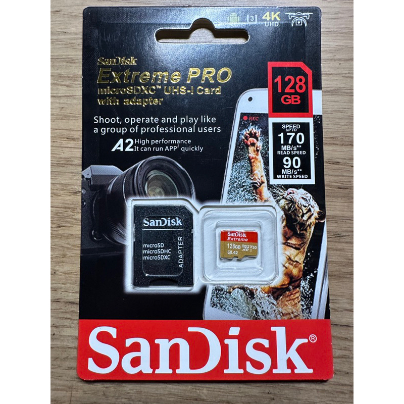 SanDisk Extreme A2 128G 記憶卡