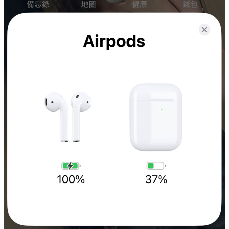 Airpods二代 二手保證正品 兩耳都還在只有電池有老化沒有其他問題 保固已過 台中可約面交