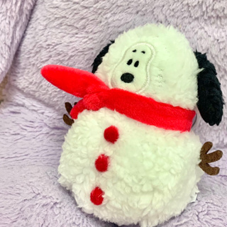 【現貨 正版】史努比包包吊飾 變身雪人snoopy 掛飾 卷卷毛 鑰匙圈 絨毛吊飾 雪人玩偶 史奴比 狗 娃娃