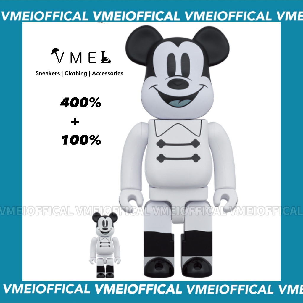 【VMEI】BE@RBRICK Nighttime Mickey 夜間驚魂 米奇 400％+100% 預購 庫柏力克熊