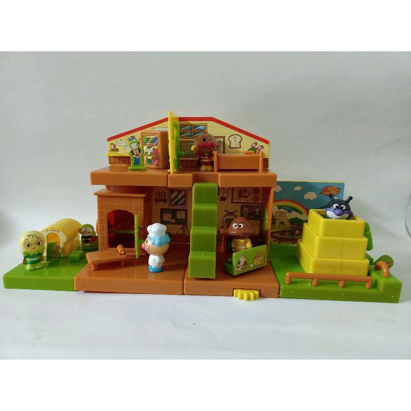 麵包超人2002年公仔場景玩具盒玩早期收藏（33）