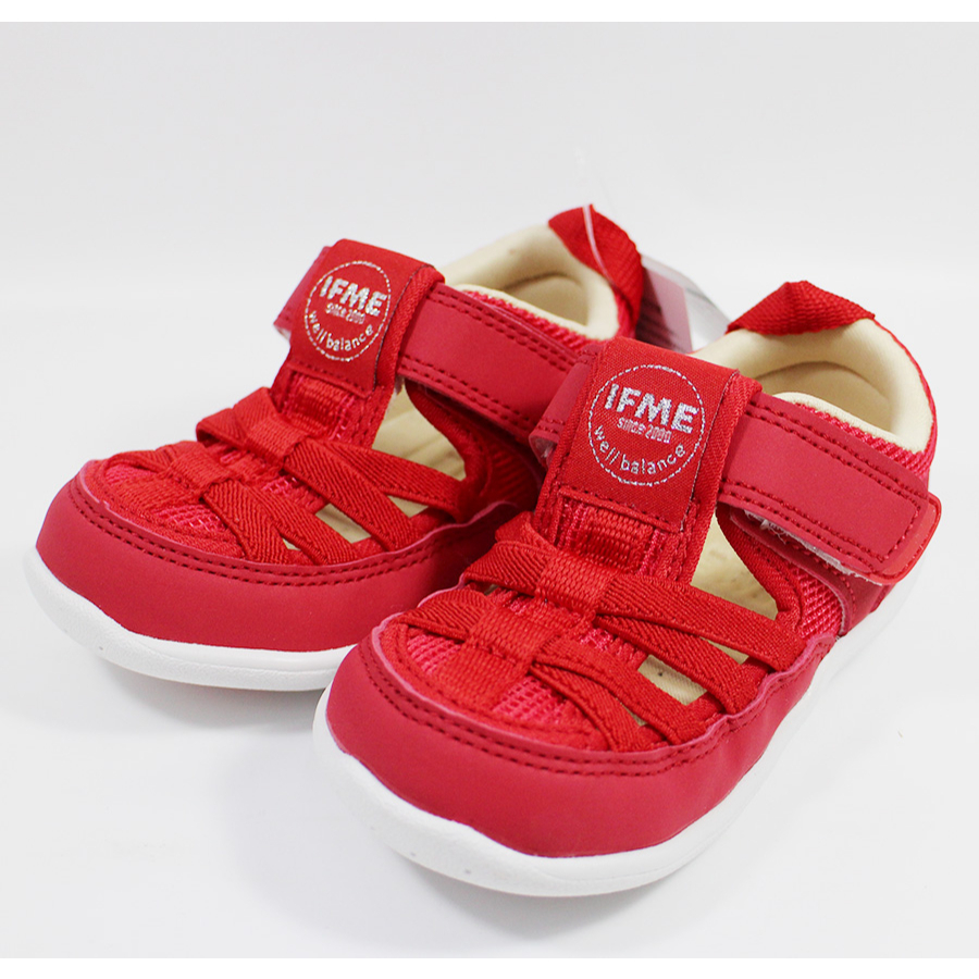 (E2)IFME 童鞋 水鞋 涼鞋 機能運動鞋 學步鞋 室內鞋 快乾 IF20-331314紅色 [SUN]