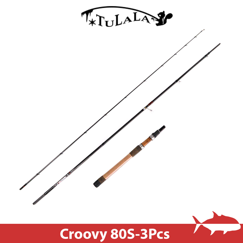 【搏漁所釣具】Tulala Groovy 80S 3本直柄竿 旅行竿 可岸拋 灘釣 根魚 收納長度109cm