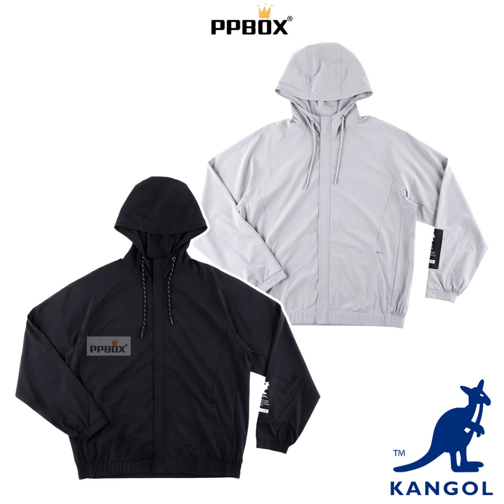 KANGOL 防風透氣運動連帽 外套【63211421】長袖 新衣新包 春夏 風衣 情侶裝