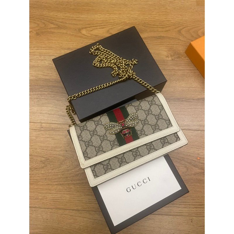 Gucci 蜜蜂 WOC 鏈條包 95成新