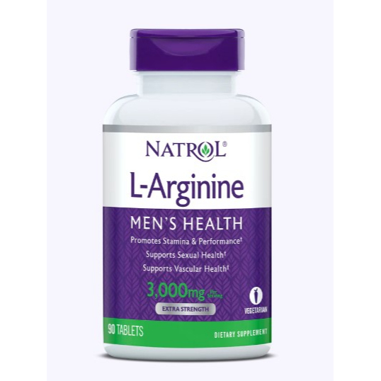 最新美國原裝左旋精胺酸 Natrol L-Arginine 加強雙倍精氨酸  一氧化氮 共90顆 （1顆1000mg）