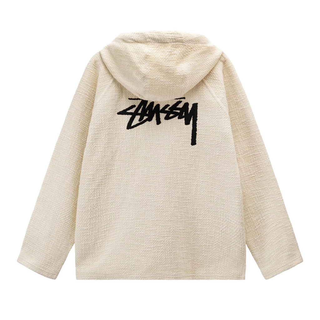 全新 NIKE x Stussy 限量聯名 Pullover Hoodie 米色針織亞麻麻布帽T連帽T恤 DO5307