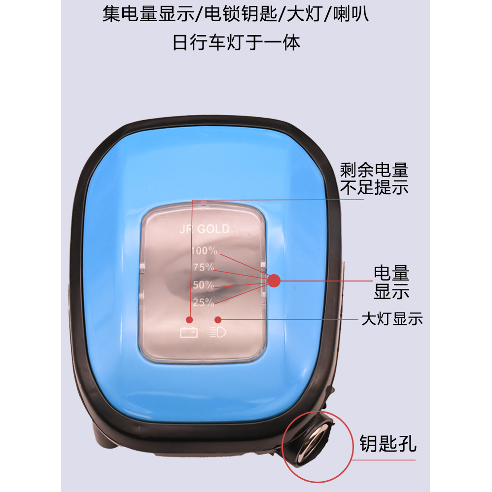 電動車  48v儀表總成  電量顯示揚聲器  大燈鎖頭  48V液晶儀表燈頭