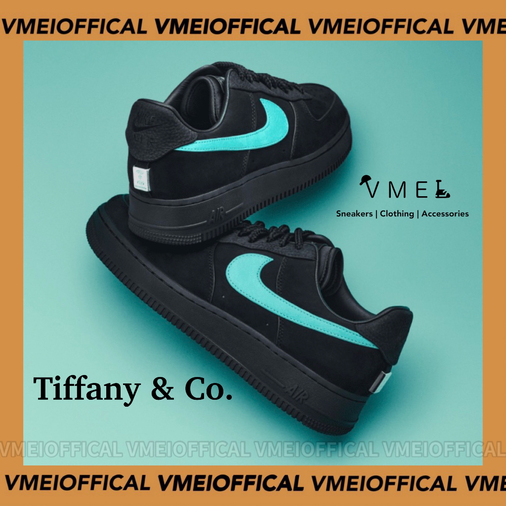 【VMEI】Tiffany &amp; Co. X NIKE Air Force 1 聯名款 黑 蒂芬尼綠 DZ1382-001