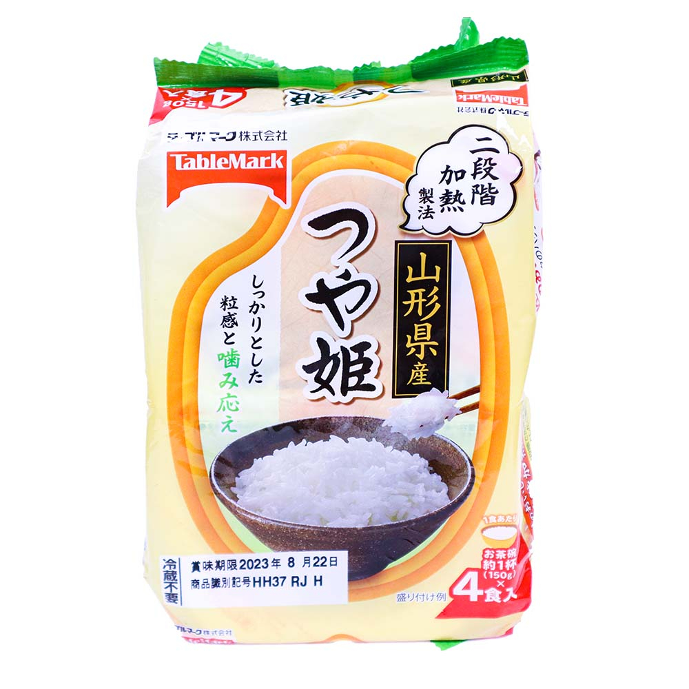 TableMark 山形縣產 微波即食白飯 150g x4盒入【Donki日本唐吉訶德】美姬米熟飯