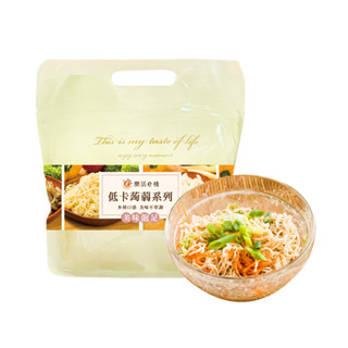 樂活e棧 低卡蒟蒻麵 燕麥涼麵+醬6入/袋 (低卡 低熱量 低糖 膳食纖維 飽足感 素食)