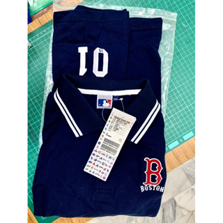 創信 Majestic MLB Boston Red Sox 波士頓紅襪 電繡 短袖 Polo 衫 襯衫 2XL 全新
