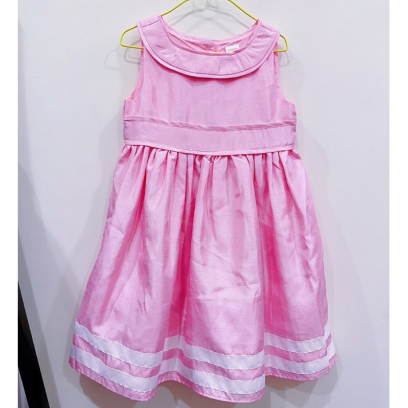 二手 Gymboree 粉紅色 亮色 小洋裝 小禮服 伴娘 花童 （尺寸6，適合100-110)