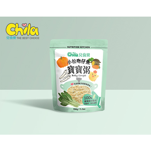 Chila兒食樂│(單包裝) 小松吻仔魚 常溫寶寶粥 即時粥 副食品 紅藜麥6個月以上適用 150g/包 台灣製造 現貨