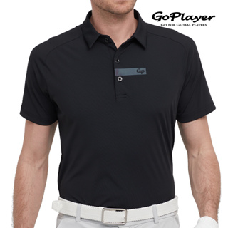 【GoPlayer】男輕薄超彈短袖上衣(黑.青藍.藏青) (高爾夫短袖T恤球衫 Polo運動排汗速乾Golf球衣)