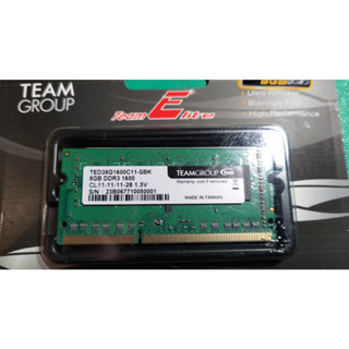 全新十銓Team group ddr3 1600 8g 筆記型記憶體 筆電記憶體
