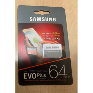 Samsung 三星 microSDXC 64GB EVO PLUS UHS-I C10 記憶卡