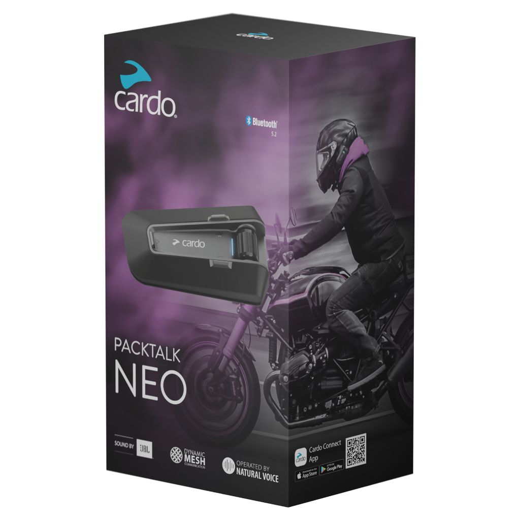 【德國Louis】Cardo PackTalk NEO 網狀對講通訊系統 單人版安全帽藍牙藍芽耳機麥克風10058298