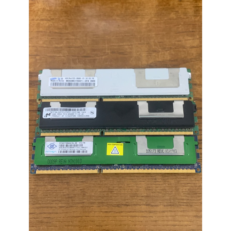 三星 美光 南亞 DDR3 1066 PC 8500 4G ECC REG 伺服器 記憶體