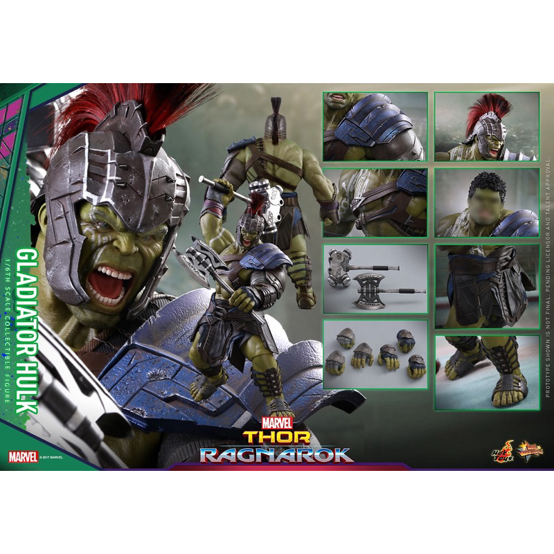 全新現貨！！Hot Toys - MMS430 -《雷神索爾3：諸神黃昏》【角鬥士浩克】Hulk 1/6 野獸國