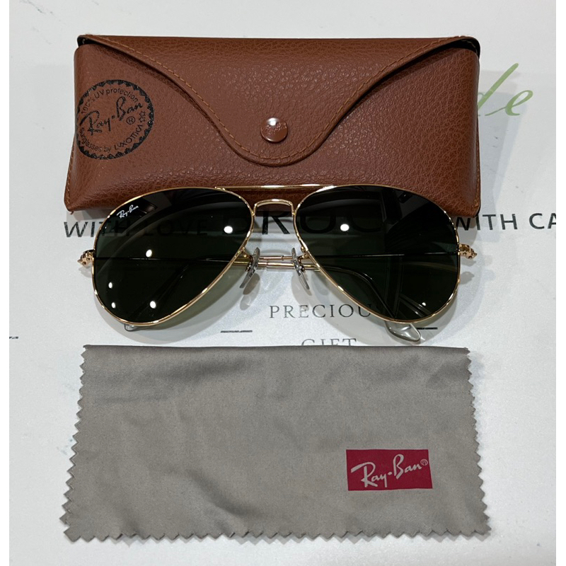 Ray ban RB3025 L0205 58mm 金邊墨綠鏡片 雷朋 飛官太陽眼鏡 捍衛戰士