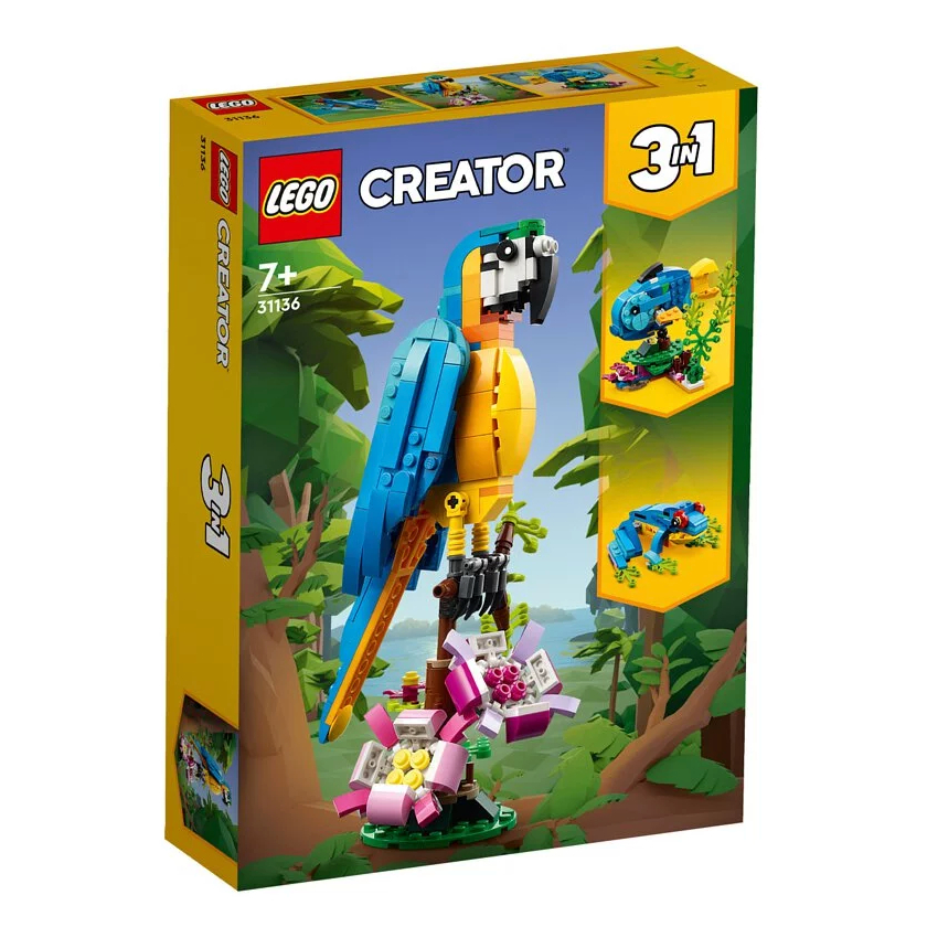 【歐爾Owlselect】LEGO 樂高 31136 創意百變 3 合 1 系列  異國鸚鵡