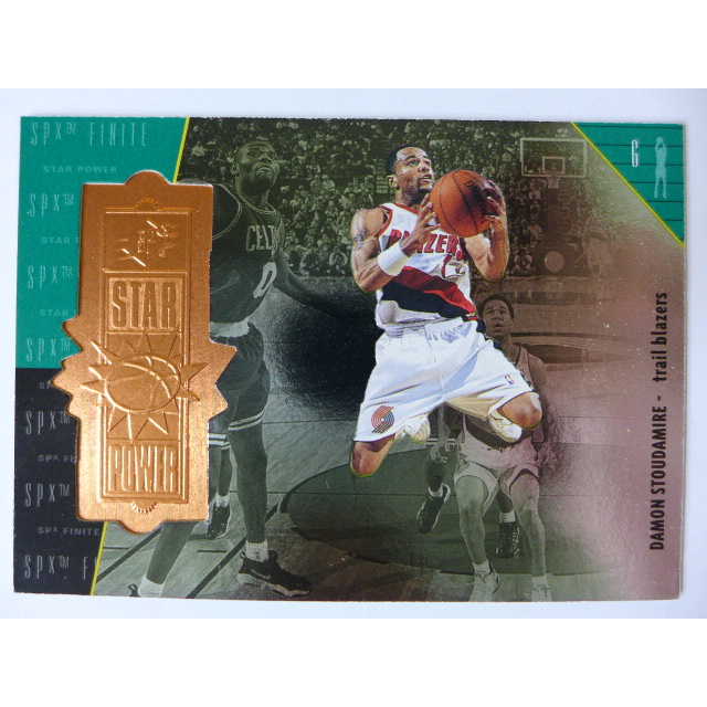 ~ Damon Stoudamire ~NBA球星/小飛鼠/史陶德邁爾 1998年SPX.限量銅版特殊卡