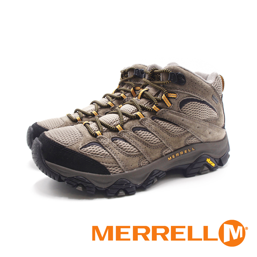 MERRELL(男)MOAB 3 MID GORE-TEX防水登山中筒鞋 男鞋－岩石灰