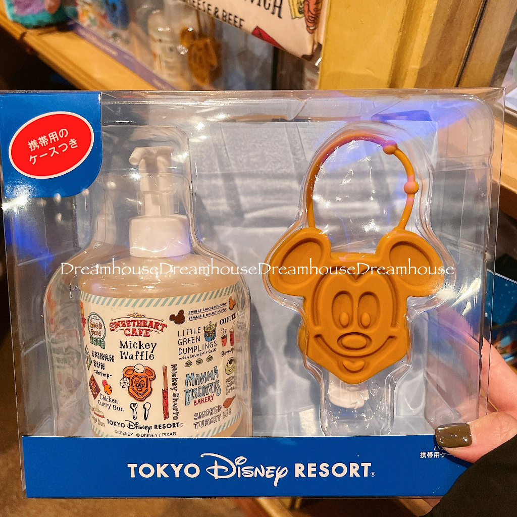 東京迪士尼 米奇 鬆餅 造型 乾洗手 隨身瓶 補充瓶