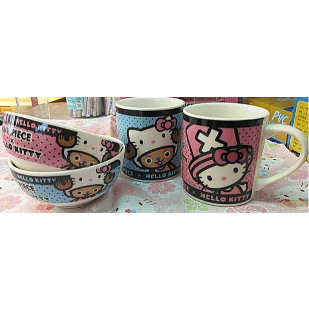 吾人智販 三峽大有 絕版好物 日本金證 凱蒂貓&amp;喬巴 茶碗組 全二色 (盒損) 4964412122674