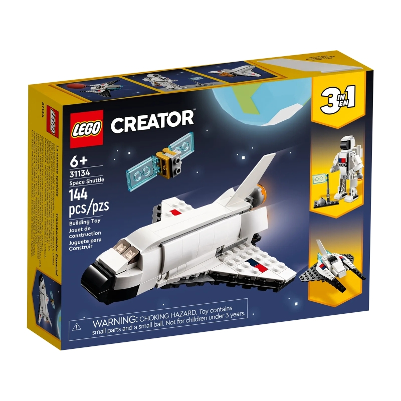 &lt;積木總動員&gt; LEGO 31134 Creator創意百變系列3合1 太空梭 外盒:19*14*4.5cm144pcs
