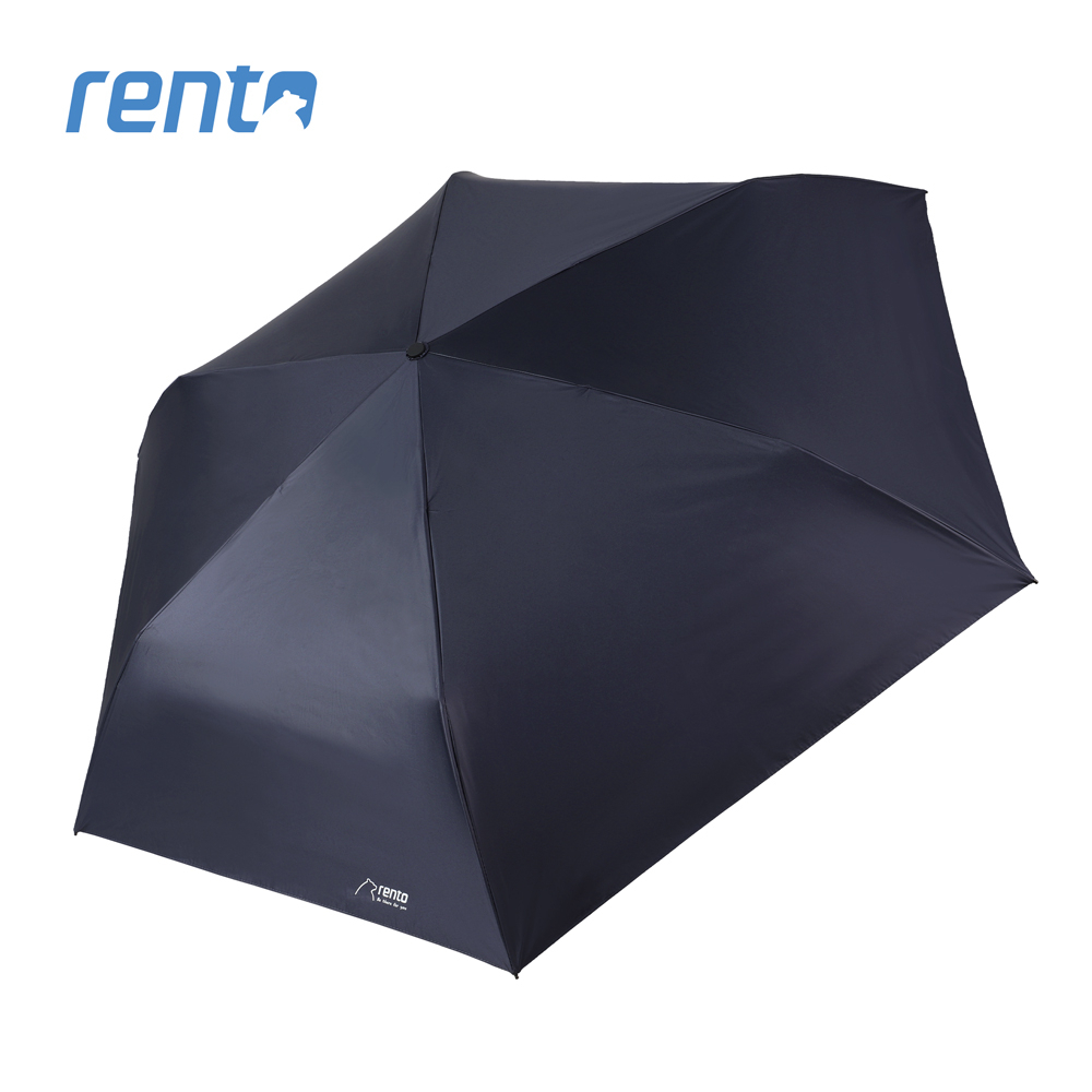 【rento】 碳纖輕量黑膠晴雨傘-紺青