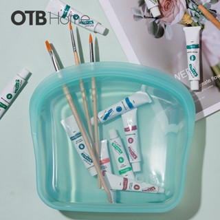 OTB HOME 矽膠保鮮袋1800ml 海浪藍 矽膠食物袋 食物袋 矽膠密封袋 舒肥袋 矽膠夾鏈袋 站立式矽膠袋
