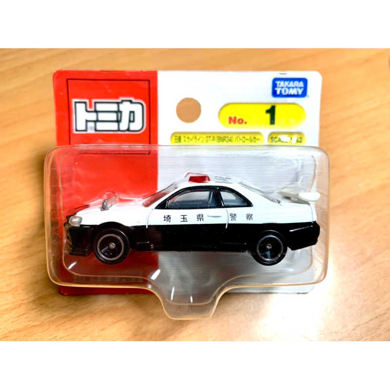 tomica no.1 gtr r34 巡邏警察車