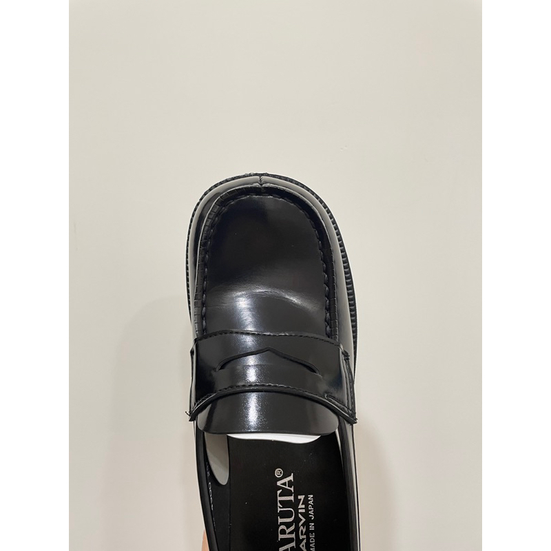 春田HARUTA#4900方頭皮鞋學生鞋日本製造3E黑色