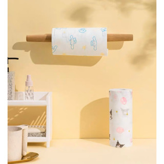 MINISO 三麗鷗 酷洛米 大耳狗 捲筒式 清潔巾 百潔布 懶人抹布 餐巾紙 多用途紙巾 (80片)